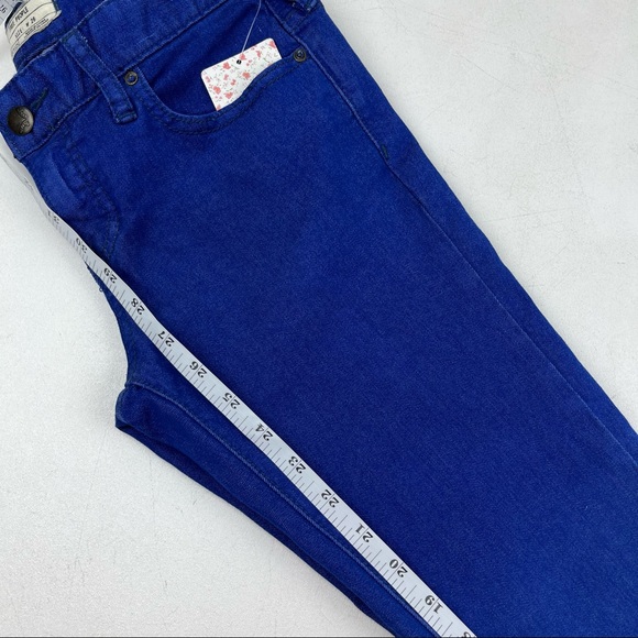 Free People Electric Blue Ombre Skinny Jeans - Picture 6 of 9